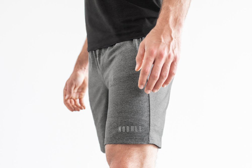 Shorts NOBULL Homme Grise - NOBULL Knit Runner 8.5",France (2735-WBYKO)